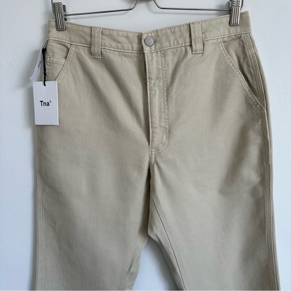 BNWT ARITZIA TNA Campbell Pant - High-Waisted Twill Pants, Size 10 - Picture 3 of 8